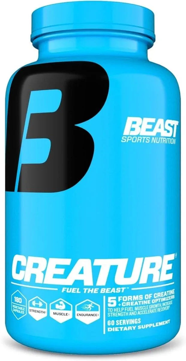 BEAST SPORTS NUTRITION - Beast Sports Nutrition Creature 5 Forms of Creatine 180 Capsulas - The Red Vitamin MX - Suplementos Alimenticios - {{ shop.shopifyCountryName }}