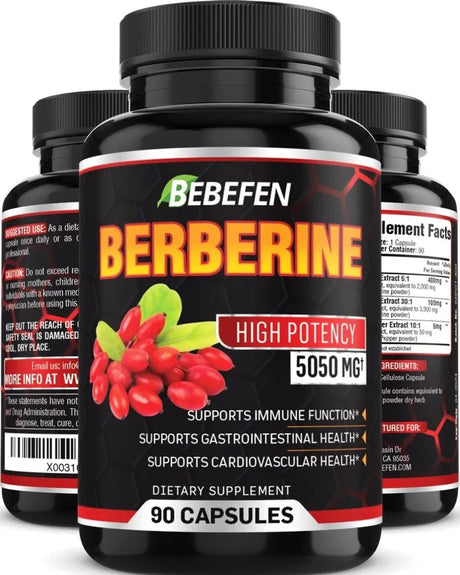 BEBEFEN - BEBEFEN Berberine Capsules 5050Mg. 90 Capsulas - The Red Vitamin MX - Suplementos Alimenticios - {{ shop.shopifyCountryName }}