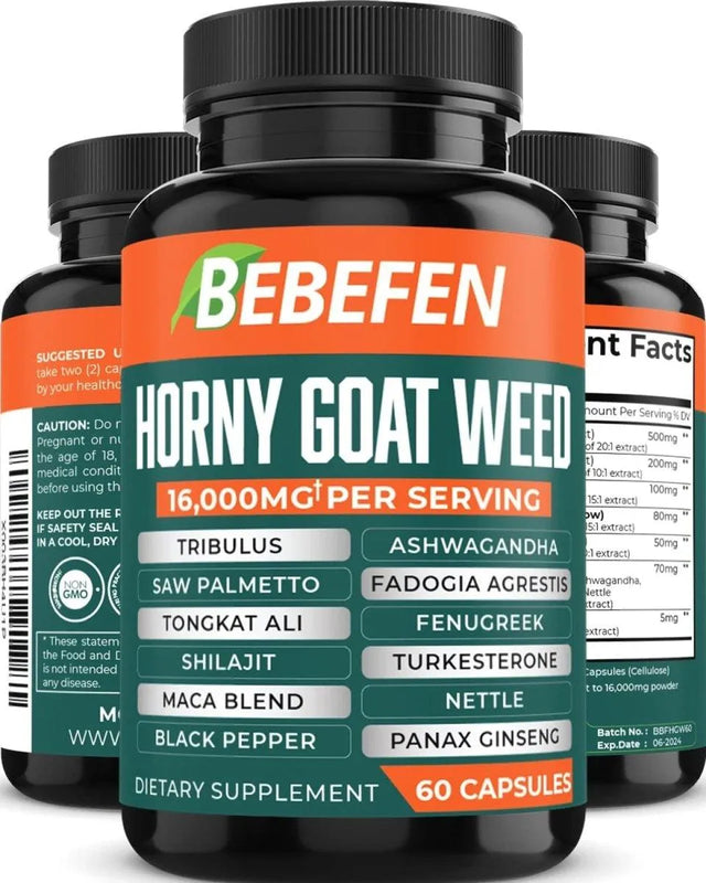 BEBEFEN - Bebefen Horny Goat Weed 16,000Mg. 60 Capsulas - The Red Vitamin MX - Suplementos Alimenticios - {{ shop.shopifyCountryName }}