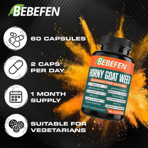 BEBEFEN - Bebefen Horny Goat Weed 16,000Mg. 60 Capsulas - The Red Vitamin MX - Suplementos Alimenticios - {{ shop.shopifyCountryName }}