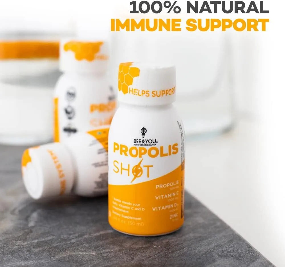 BEE & YOU - BEE and You 100% Natural Propolis Shot 50Ml. 12 Pack - The Red Vitamin MX - Suplementos Alimenticios - {{ shop.shopifyCountryName }}