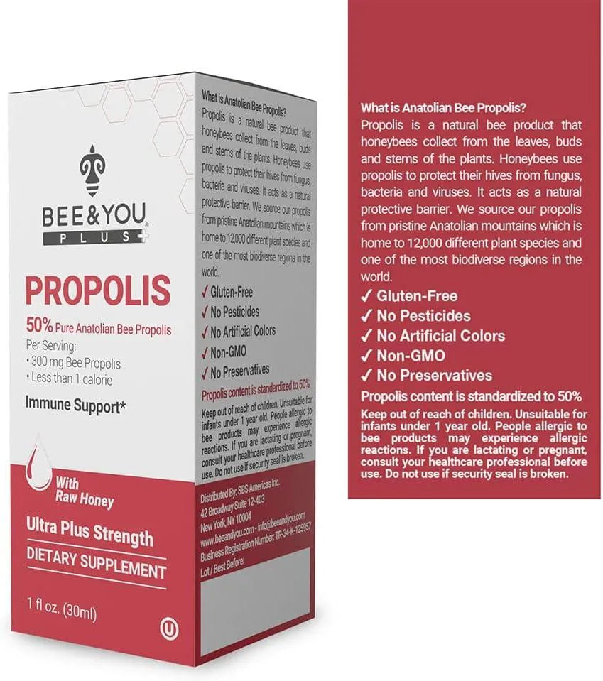 BEE & YOU - BEE and You Propolis 50% Pure Liquid Extract 30Ml. - The Red Vitamin MX - Suplementos Alimenticios - {{ shop.shopifyCountryName }}