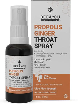 BEE & YOU - BEE and You Propolis Ginger Raw Honey Throat Spray 30Ml. - The Red Vitamin MX - Suplementos Alimenticios - {{ shop.shopifyCountryName }}