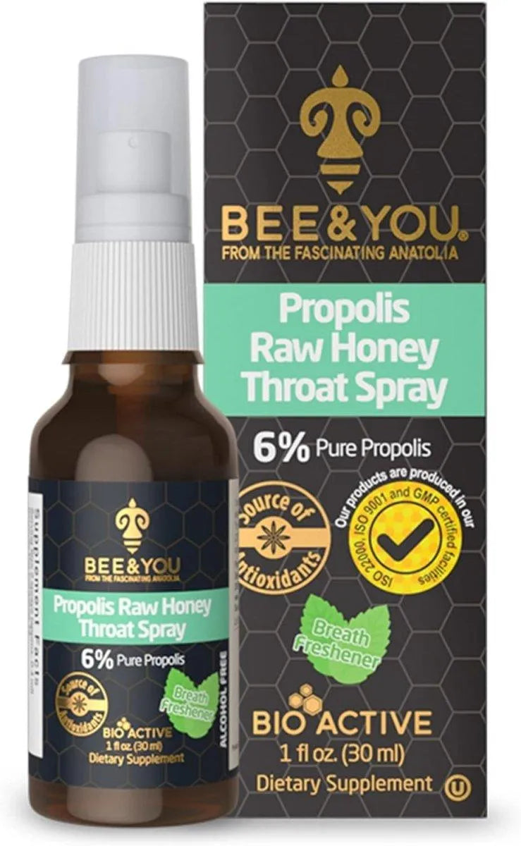 BEE & YOU - BEE and You Propolis Raw Honey Throat Spray 30Ml. - The Red Vitamin MX - Suplementos Alimenticios - {{ shop.shopifyCountryName }}