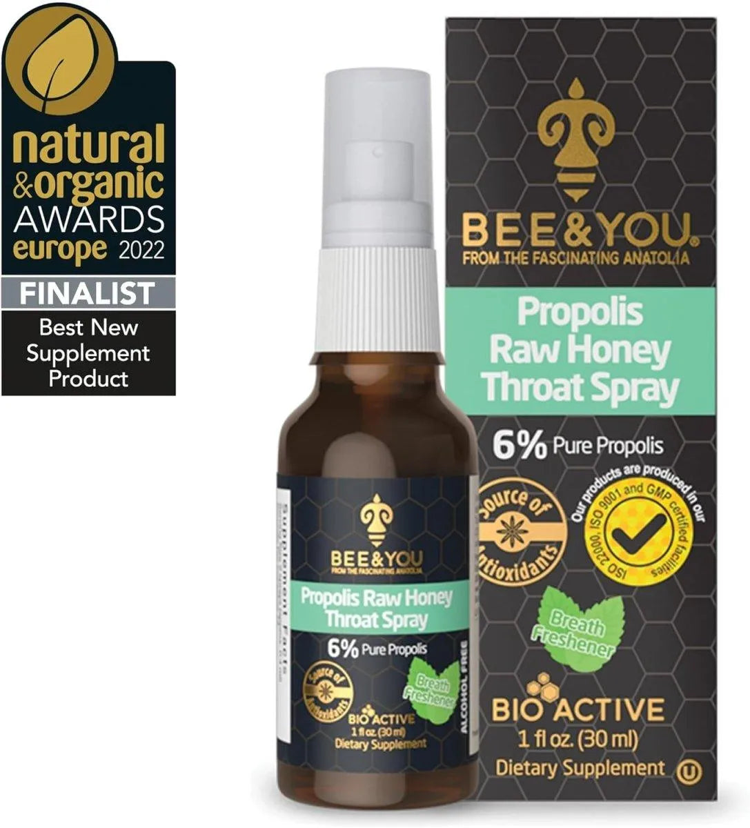 BEE & YOU - BEE and You Propolis Raw Honey Throat Spray 30Ml. - The Red Vitamin MX - Suplementos Alimenticios - {{ shop.shopifyCountryName }}