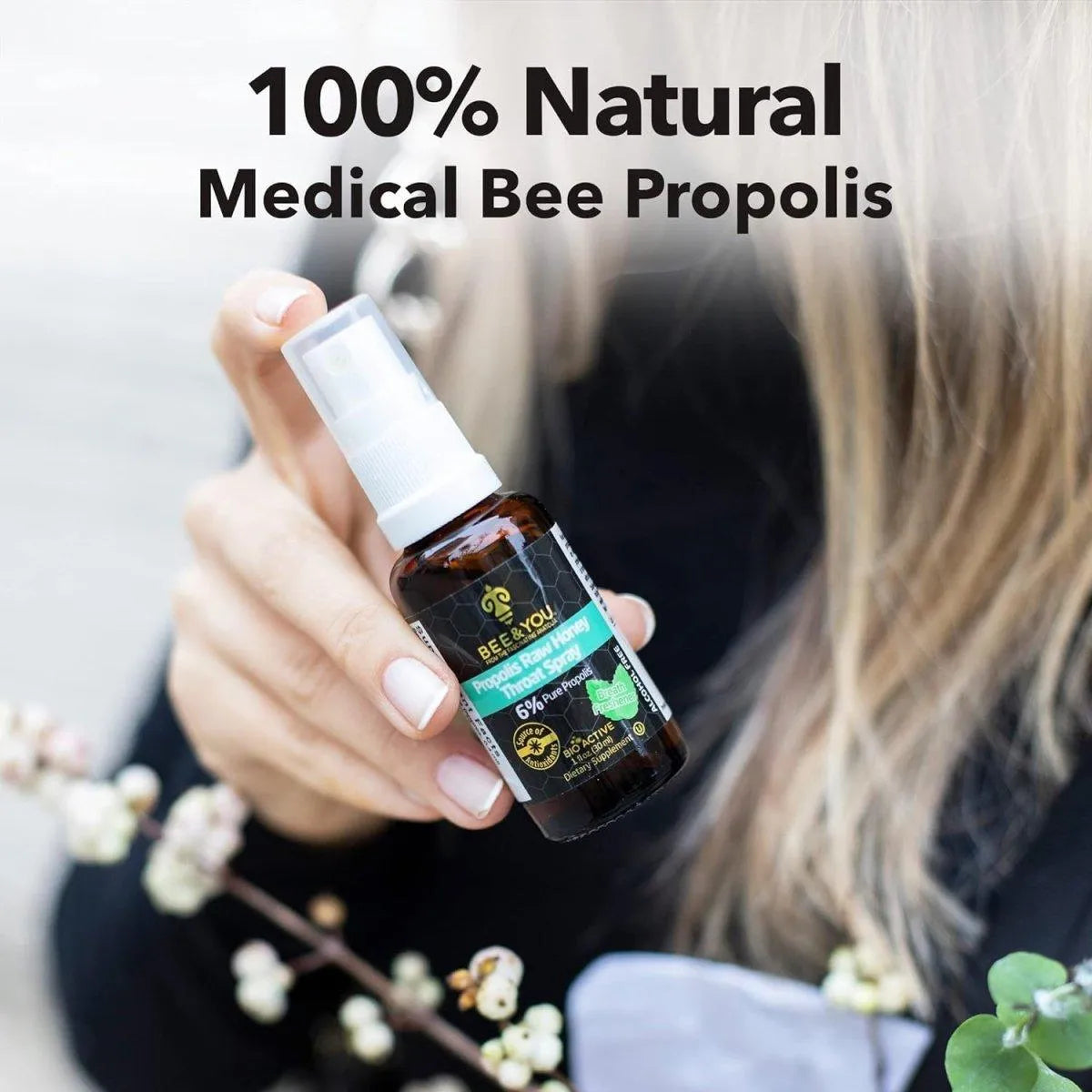 BEE & YOU - BEE and You Propolis Raw Honey Throat Spray 30Ml. - The Red Vitamin MX - Suplementos Alimenticios - {{ shop.shopifyCountryName }}