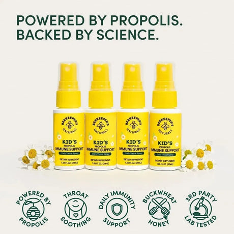 BEEKEEPER´S NATURALS - Beekeeper's Naturals Kids Propolis Throat Spray 60Ml. - The Red Vitamin MX - Suplementos Alimenticios - {{ shop.shopifyCountryName }}