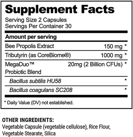 BEEKEEPER´S NATURALS - Beekeeper's Naturals Propolis Complete Gut Health 20 Capsulas - The Red Vitamin MX - Suplementos Alimenticios - {{ shop.shopifyCountryName }}