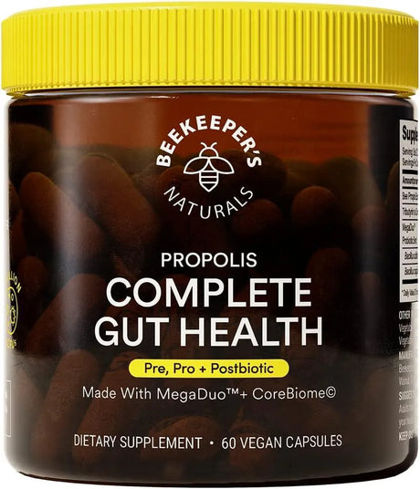 BEEKEEPER´S NATURALS - Beekeeper's Naturals Propolis Complete Gut Health 60 Capsulas - The Red Vitamin MX - Suplementos Alimenticios - {{ shop.shopifyCountryName }}