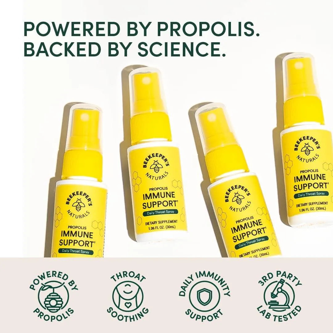 BEEKEEPER´S NATURALS - Beekeeper's Naturals Propolis Throat Spray 60Ml. - The Red Vitamin MX - Suplementos Alimenticios - {{ shop.shopifyCountryName }}