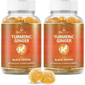 BELIVE - BeLive Turmeric Curcumin with Black Pepper & Ginger 120 Gomitas - The Red Vitamin MX - Suplementos Alimenticios - {{ shop.shopifyCountryName }}