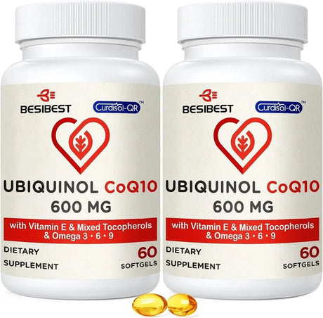 BESIBEST - Besibest Ubiquinol CoQ10-600Mg. 120 Capsulas - The Red Vitamin MX - Suplementos Alimenticios - {{ shop.shopifyCountryName }}