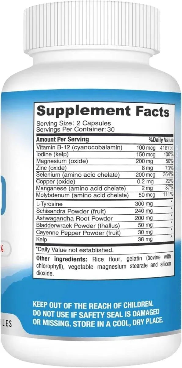 BEST EARTH NATURALS - Best Earth Naturals Thyroid Support 60 Capsulas - The Red Vitamin MX - Suplementos Alimenticios - {{ shop.shopifyCountryName }}