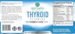 BEST EARTH NATURALS - Best Earth Naturals Thyroid Support 60 Capsulas - The Red Vitamin MX - Suplementos Alimenticios - {{ shop.shopifyCountryName }}