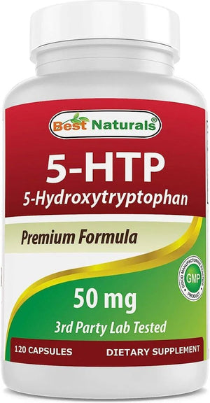 BEST NATURALS - Best Naturals 5-HTP 50Mg. 120 Capsulas - The Red Vitamin MX - Suplementos Alimenticios - {{ shop.shopifyCountryName }}