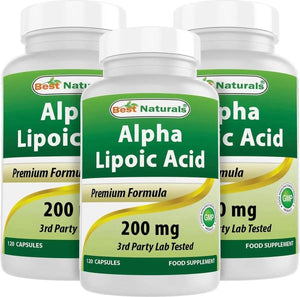 BEST NATURALS - Best Naturals Alpha Lipoic Acid 200Mg. 360 Capsulas - The Red Vitamin MX - Suplementos Alimenticios - {{ shop.shopifyCountryName }}