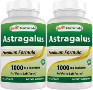 BEST NATURALS - Best Naturals Astragalus Extract 1000Mg. 120 Capsulas 2 Pack - The Red Vitamin MX - Suplementos Alimenticios - {{ shop.shopifyCountryName }}