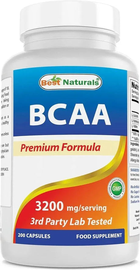 BEST NATURALS - Best Naturals BCAA Branch Chain Amino Acid 3200Mg. 200 Capsulas - The Red Vitamin MX - Suplementos Alimenticios - {{ shop.shopifyCountryName }}