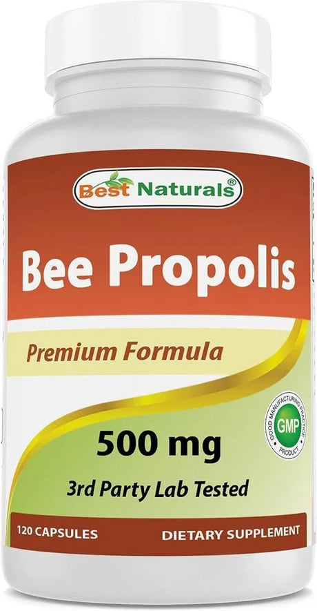 BEST NATURALS - Best Naturals Bee Propolis 500Mg. 120 Capsulas - The Red Vitamin MX - Suplementos Alimenticios - {{ shop.shopifyCountryName }}