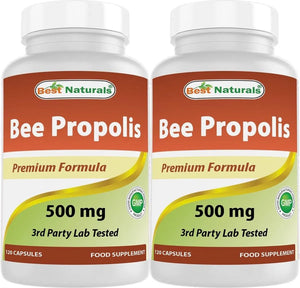 BEST NATURALS - Best Naturals Bee Propolis 500Mg. 240 Capsulas - The Red Vitamin MX - Suplementos Alimenticios - {{ shop.shopifyCountryName }}