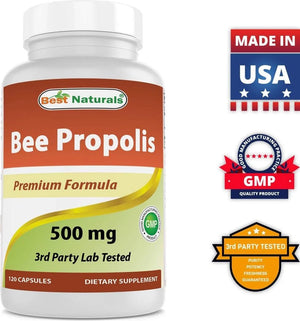 BEST NATURALS - Best Naturals Bee Propolis 500Mg. 240 Capsulas - The Red Vitamin MX - Suplementos Alimenticios - {{ shop.shopifyCountryName }}