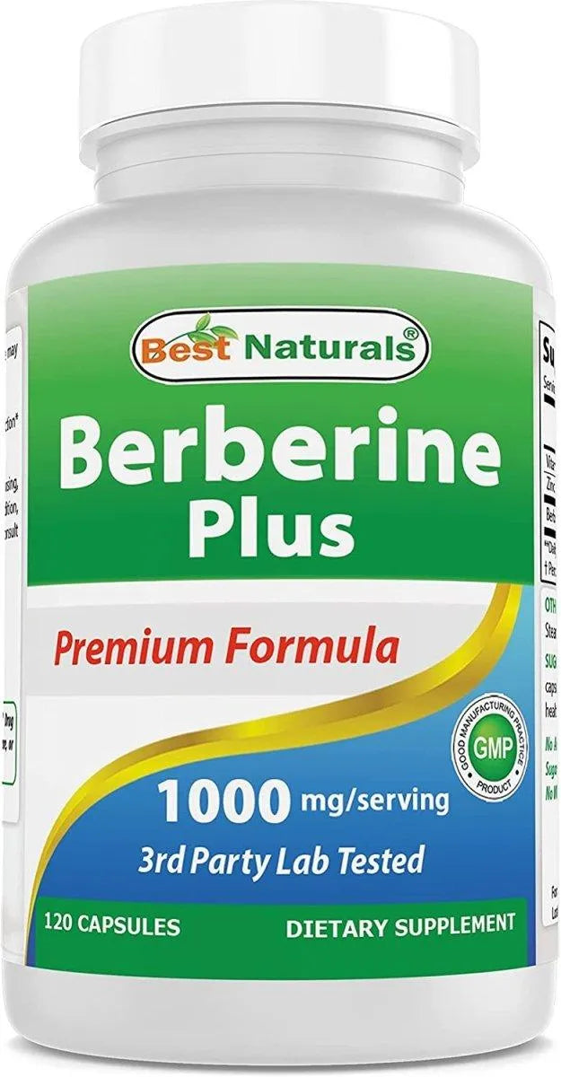 BEST NATURALS - Best Naturals Berberine Plus 1000Mg. 120 Capsulas - The Red Vitamin MX - Suplementos Alimenticios - {{ shop.shopifyCountryName }}