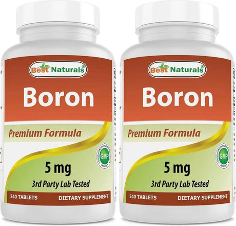 BEST NATURALS - Best Naturals Boron 5Mg. 240 Tabletas 2 Pack - The Red Vitamin MX - Suplementos Alimenticios - {{ shop.shopifyCountryName }}