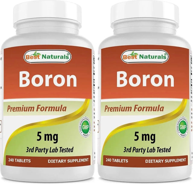 BEST NATURALS - Best Naturals Boron 5Mg. 240 Tabletas 2 Pack - The Red Vitamin MX - Suplementos Alimenticios - {{ shop.shopifyCountryName }}
