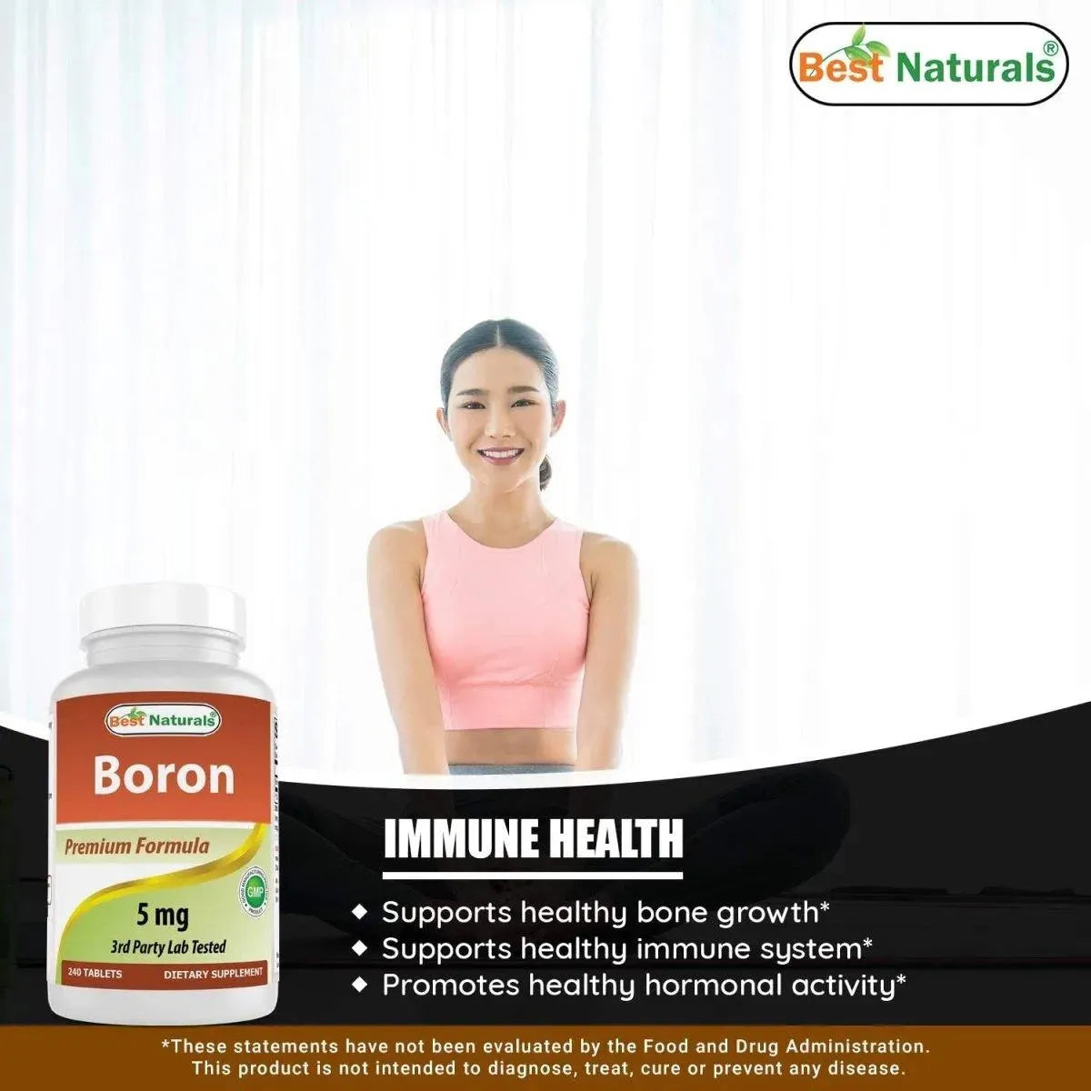 BEST NATURALS - Best Naturals Boron 5Mg. 240 Tabletas 2 Pack - The Red Vitamin MX - Suplementos Alimenticios - {{ shop.shopifyCountryName }}