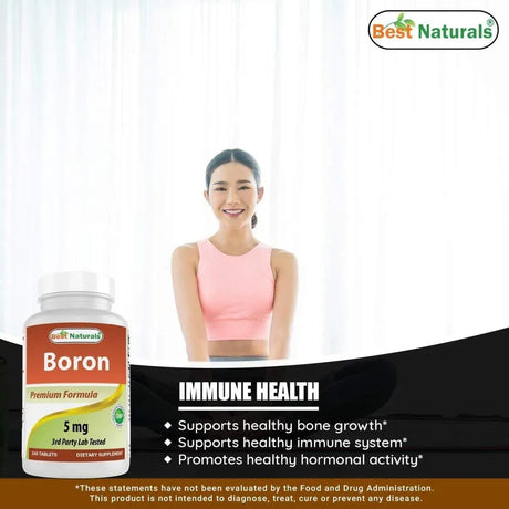 BEST NATURALS - Best Naturals Boron 5Mg. 240 Tabletas 3 Pack - The Red Vitamin MX - Suplementos Alimenticios - {{ shop.shopifyCountryName }}