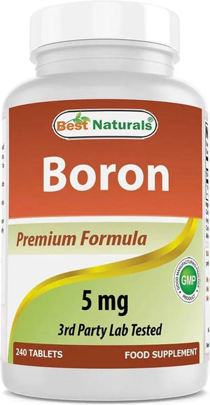 BEST NATURALS - Best Naturals Boron 5Mg. 240 Tabletas - The Red Vitamin MX - Suplementos Alimenticios - {{ shop.shopifyCountryName }}