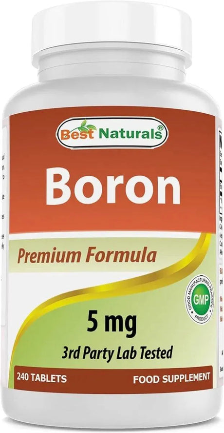 BEST NATURALS - Best Naturals Boron 5Mg. 240 Tabletas - The Red Vitamin MX - Suplementos Alimenticios - {{ shop.shopifyCountryName }}