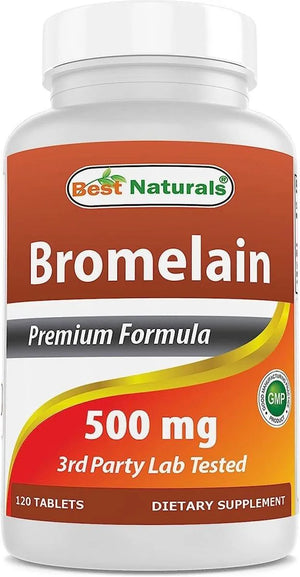 BEST NATURALS - Best Naturals Bromelain Proteolytic Digestive Enzymes Supplement 500Mg. 120 Tabletas - The Red Vitamin MX - Suplementos Alimenticios - {{ shop.shopifyCountryName }}