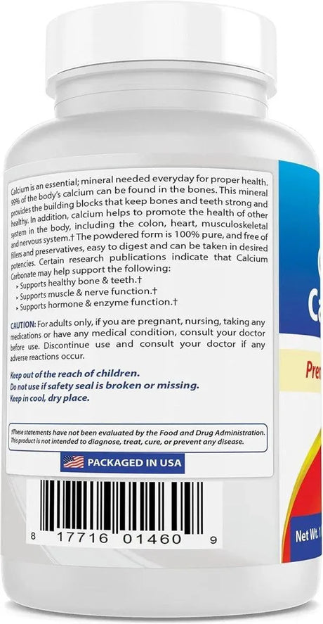 BEST NATURALS - Best Naturals Calcium Carbonate Powder 454Gr. - The Red Vitamin MX - Suplementos Alimenticios - {{ shop.shopifyCountryName }}