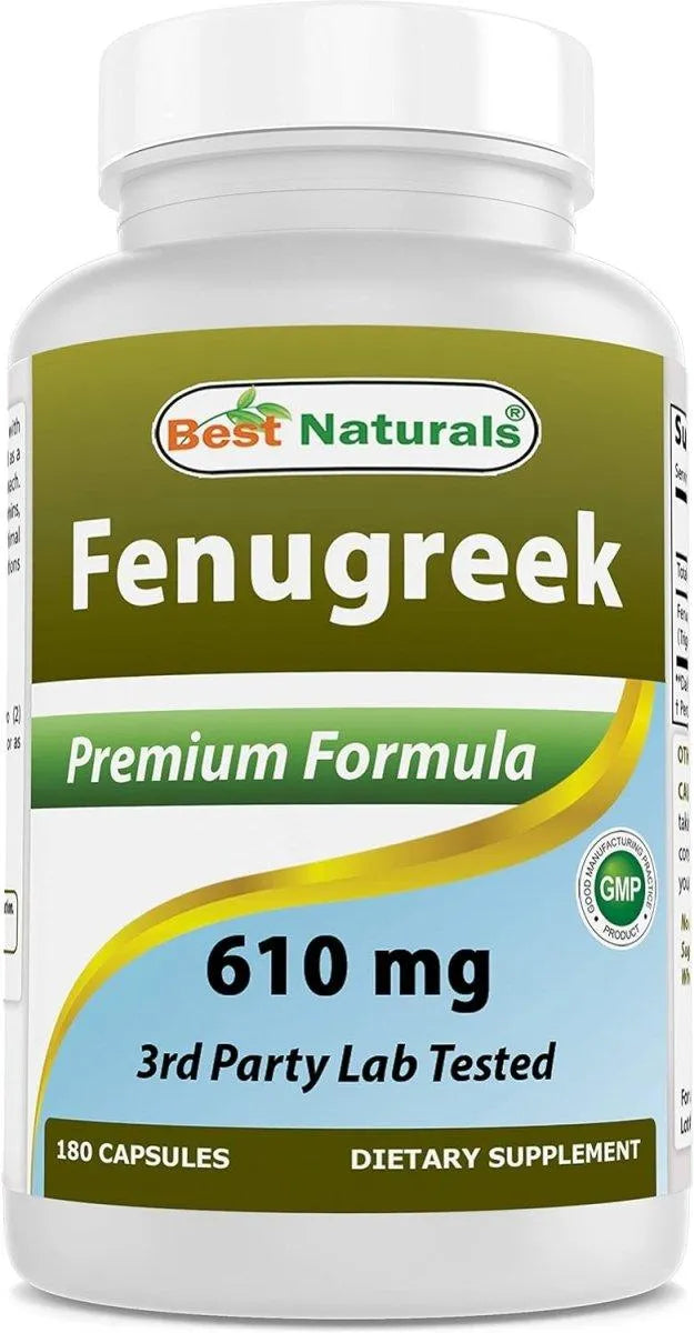 BEST NATURALS - Best Naturals Fenugreek Seed 610Mg. 180 Capsulas - The Red Vitamin MX - Suplementos Alimenticios - {{ shop.shopifyCountryName }}