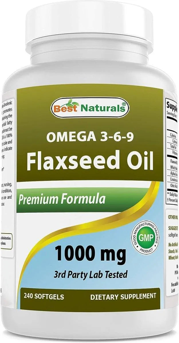 BEST NATURALS - Best Naturals Flaxseed Oil 1000Mg. 240 Capsulas Blandas - The Red Vitamin MX - Suplementos Alimenticios - {{ shop.shopifyCountryName }}