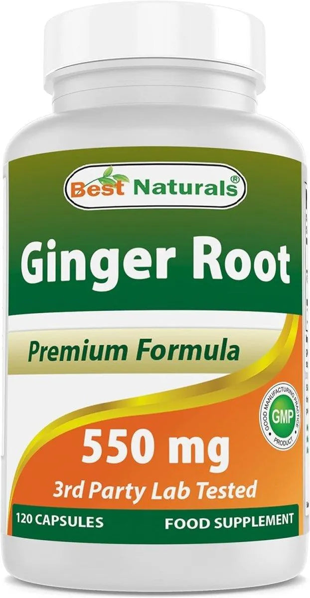 BEST NATURALS - Best Naturals Ginger Root 550Mg. 120 Capsulas - The Red Vitamin MX - Suplementos Alimenticios - {{ shop.shopifyCountryName }}