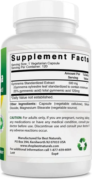 BEST NATURALS - Best Naturals Gymnema Sylvestre Extract 500Mg. 120 Capsulas 2 Pack - The Red Vitamin MX - Suplementos Alimenticios - {{ shop.shopifyCountryName }}