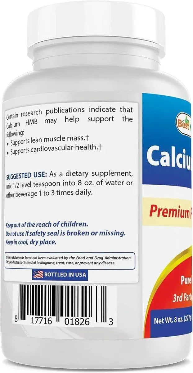 BEST NATURALS - Best Naturals HMB (Beta-Hydroxy Beta-Methylbutyrate) Pure Powder 227Gr. - The Red Vitamin MX - Suplementos Alimenticios - {{ shop.shopifyCountryName }}
