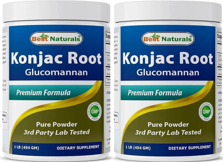BEST NATURALS - Best Naturals Konjac Glucomannan Root Powder 454Gr. 2 Pack - The Red Vitamin MX - Suplementos Alimenticios - {{ shop.shopifyCountryName }}