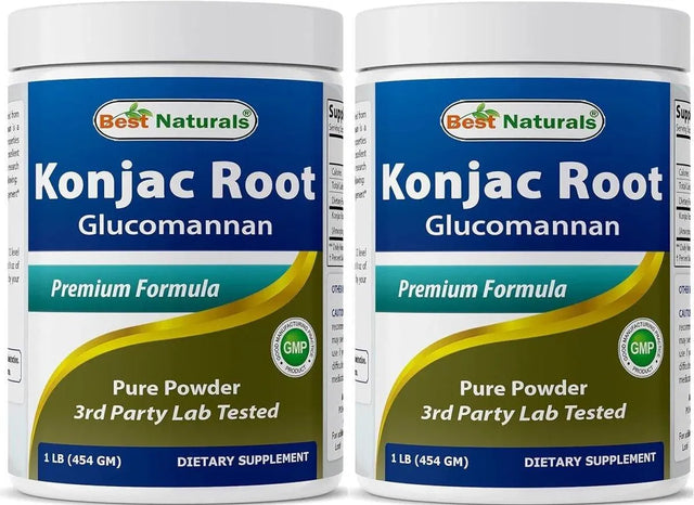 BEST NATURALS - Best Naturals Konjac Glucomannan Root Powder 454Gr. 2 Pack - The Red Vitamin MX - Suplementos Alimenticios - {{ shop.shopifyCountryName }}