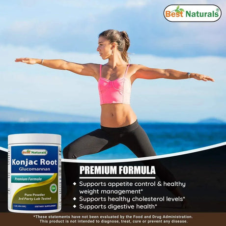 BEST NATURALS - Best Naturals Konjac Root Glucomannan Powder 454Gr. - The Red Vitamin MX - Suplementos Alimenticios - {{ shop.shopifyCountryName }}