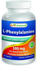 BEST NATURALS - Best Naturals L-Phenylalanine 500Mg. 90 Tabletas - The Red Vitamin MX - Suplementos Alimenticios - {{ shop.shopifyCountryName }}