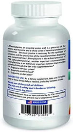 BEST NATURALS - Best Naturals L-Phenylalanine 500Mg. 90 Tabletas - The Red Vitamin MX - Suplementos Alimenticios - {{ shop.shopifyCountryName }}