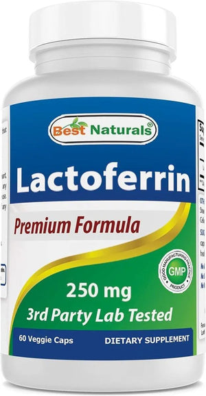 BEST NATURALS - Best Naturals Lactoferrin 250Mg. 60 Capsulas - The Red Vitamin MX - Suplementos Alimenticios - {{ shop.shopifyCountryName }}