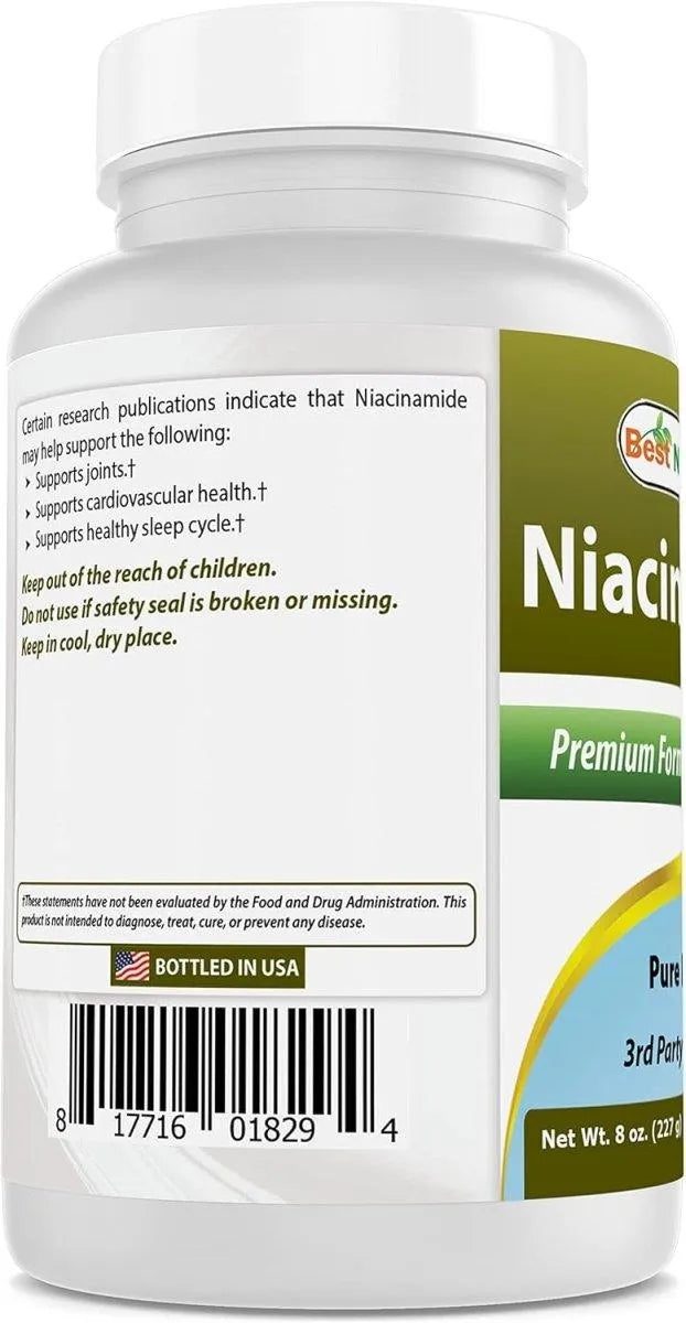 BEST NATURALS - Best Naturals Niacinamide Pure Powder 227Gr. - The Red Vitamin MX - Suplementos Alimenticios - {{ shop.shopifyCountryName }}