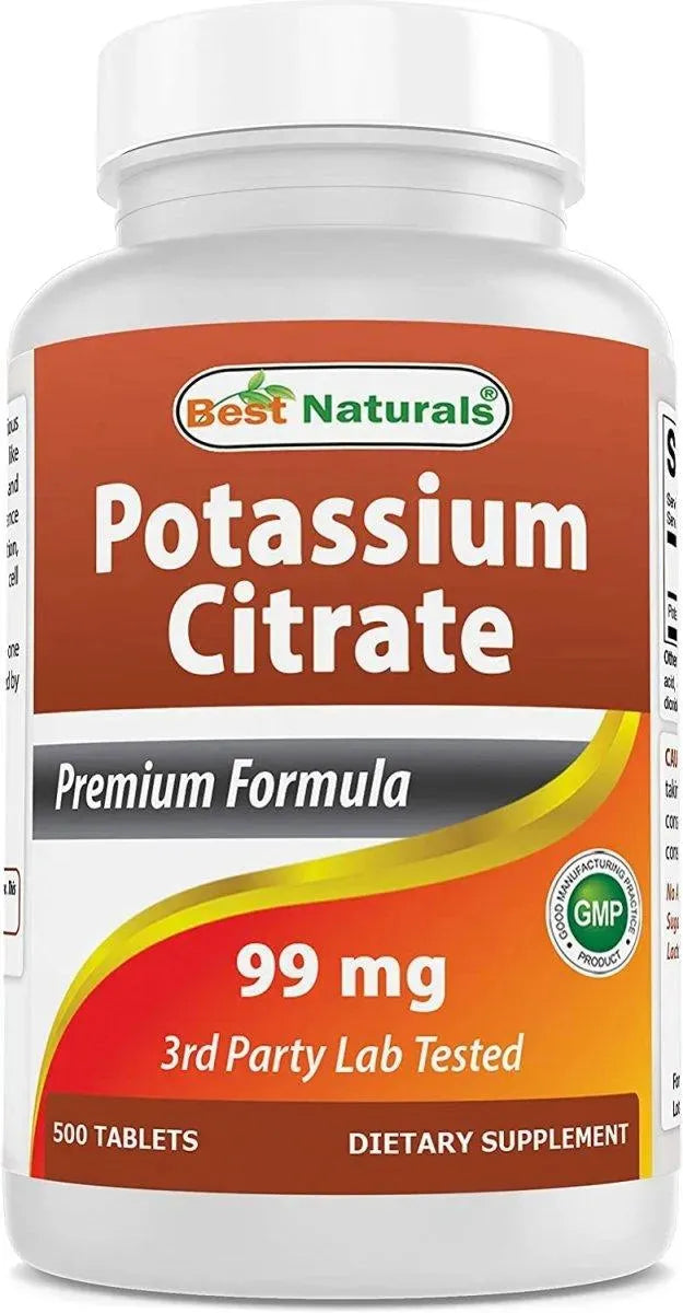 BEST NATURALS - Best Naturals Potassium Citrate 99Mg. 500 Tabletas - The Red Vitamin MX - Suplementos Alimenticios - {{ shop.shopifyCountryName }}