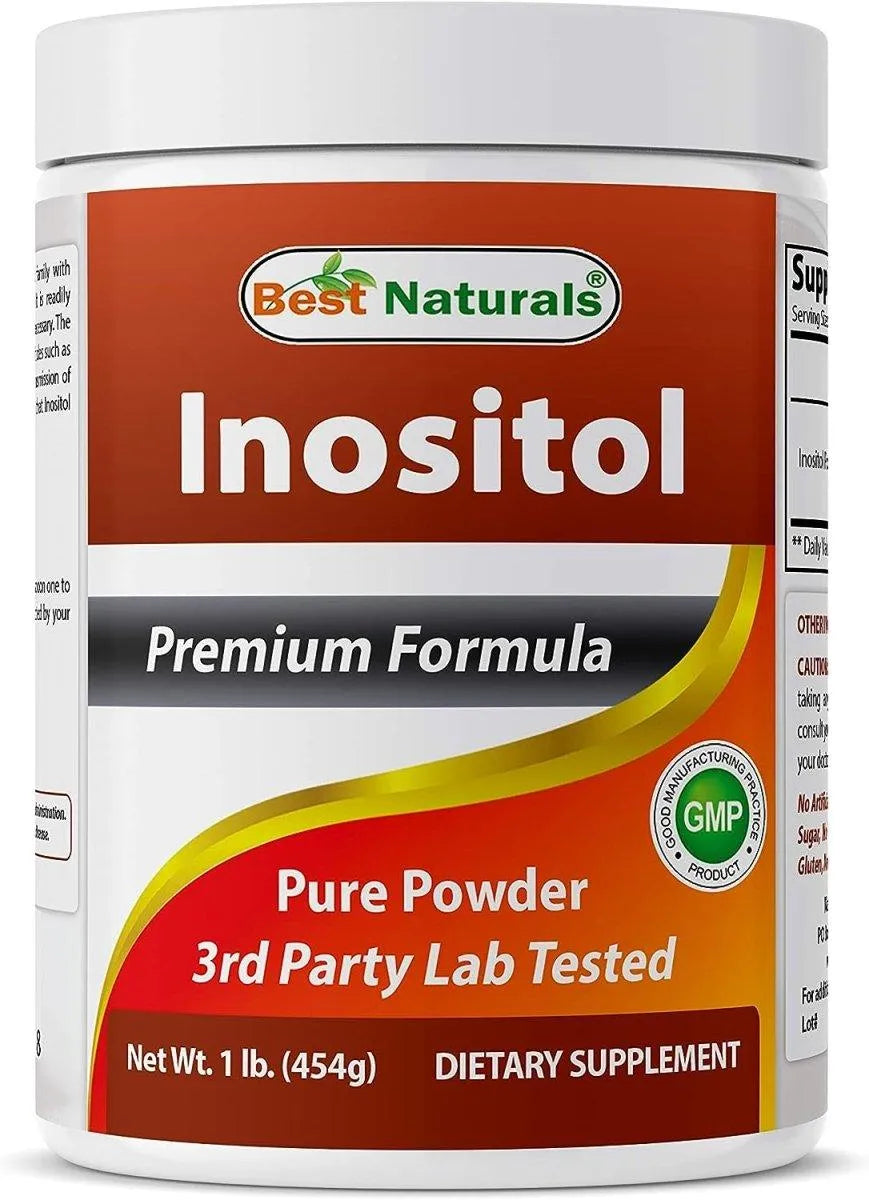 BEST NATURALS - Best Naturals Pure Inositol Powder 454Gr. - The Red Vitamin MX - Suplementos Alimenticios - {{ shop.shopifyCountryName }}