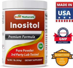 BEST NATURALS - Best Naturals Pure Inositol Powder 454Gr. - The Red Vitamin MX - Suplementos Alimenticios - {{ shop.shopifyCountryName }}