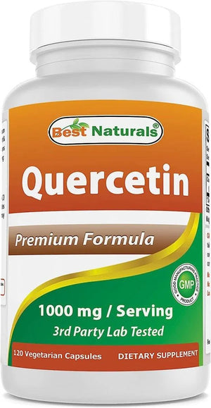 BEST NATURALS - Best Naturals Quercetin 1000Mg. 120 Capsulas - The Red Vitamin MX - Suplementos Alimenticios - {{ shop.shopifyCountryName }}